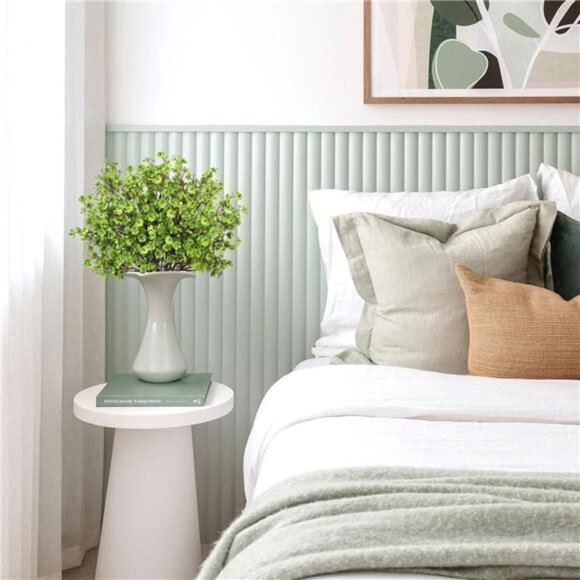 New Baby Breath Artificial Flowers, 8 Bundles Green Real Touch Fake Flowers Silk - Picture 5 of 6